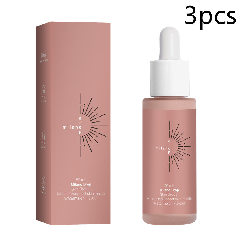 Tanning Face Serum Face Body Tanning Bed Outdoor Fine Line Repair Skin Serum Dark Bronzer Self Tanning Serum DropsAC