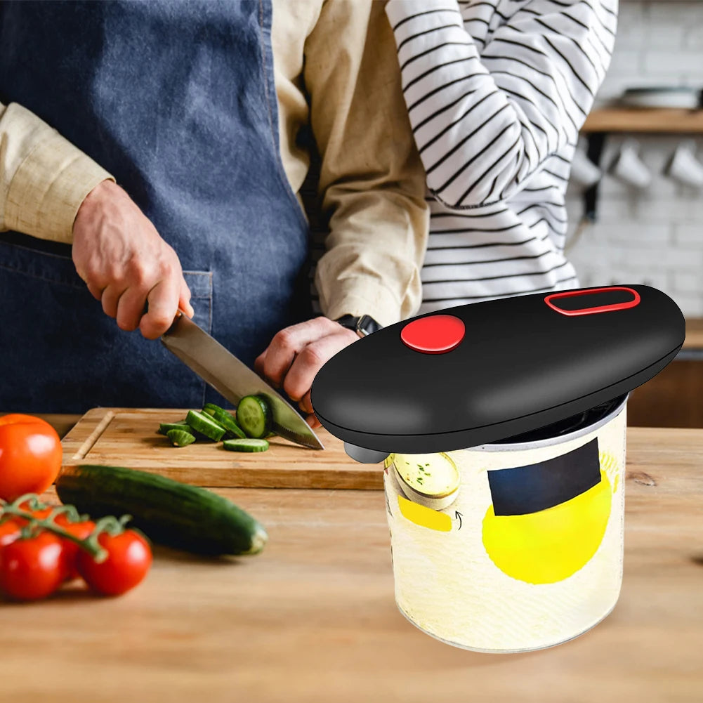 Electric Can Opener Battery Operated One-Touch Can Opener Space Saver Automatic Can Opener Kitchen Gadgets