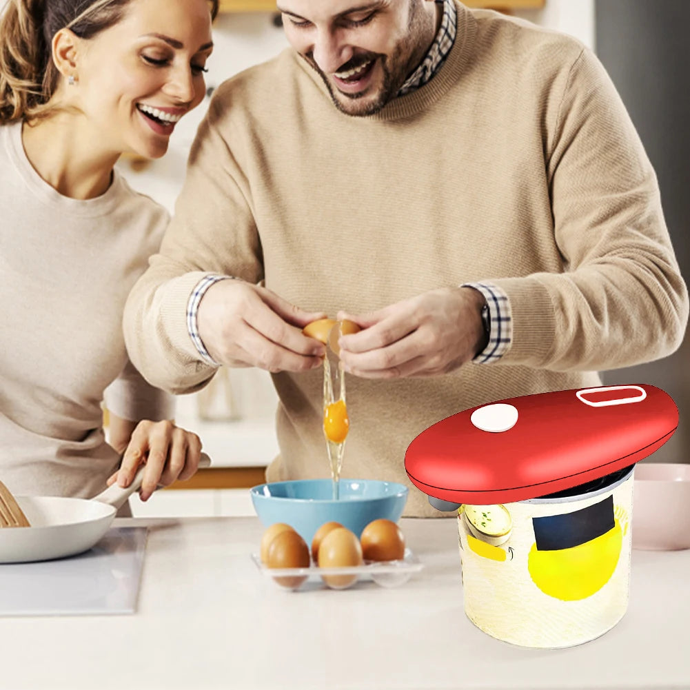 Electric Can Opener Battery Operated One-Touch Can Opener Space Saver Automatic Can Opener Kitchen Gadgets