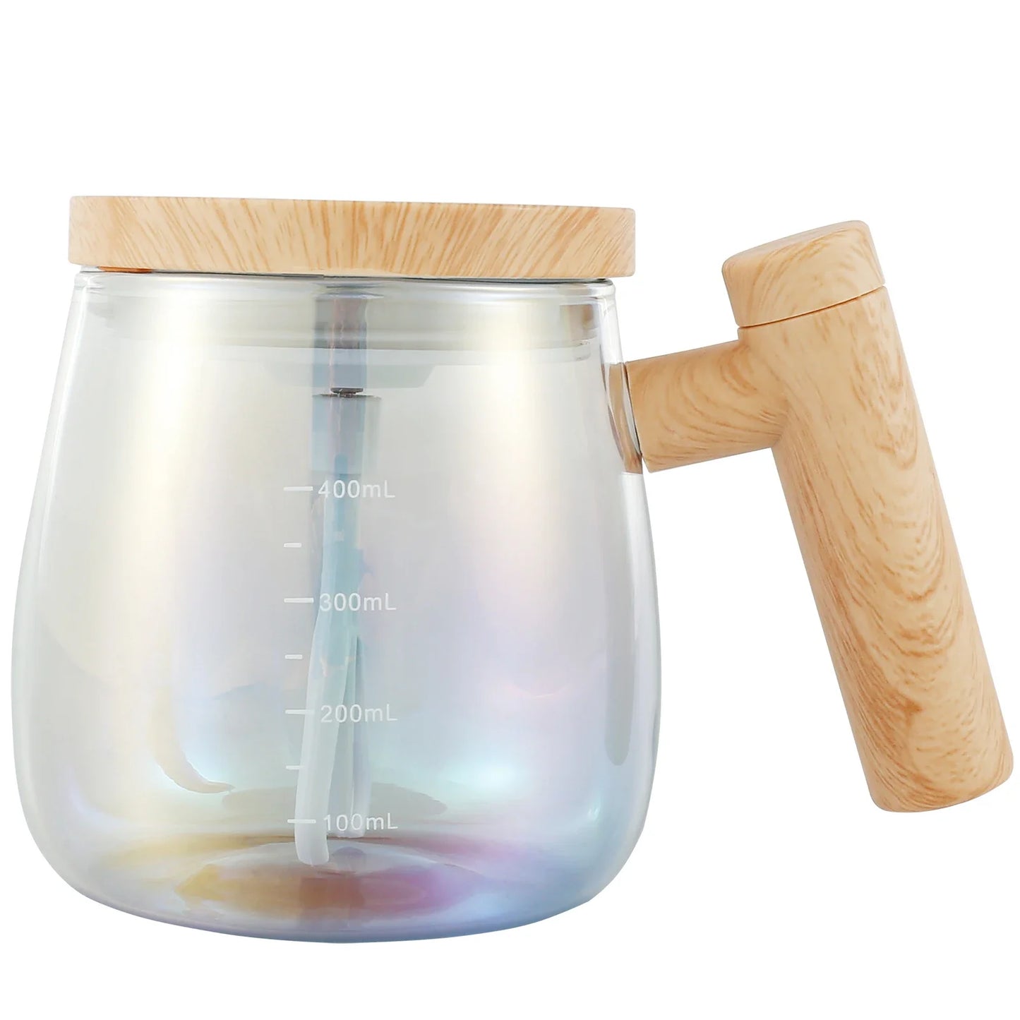 Self Stirring Coffee Mug Battery Powered Stirring Coffee Cup Electric Stirring Cups 400ml Glass Self Mixing Mugs Heat Resistant