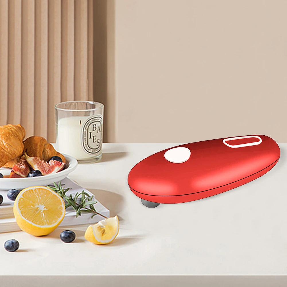 Electric Can Opener Battery Operated One-Touch Can Opener Space Saver Automatic Can Opener Kitchen Gadgets